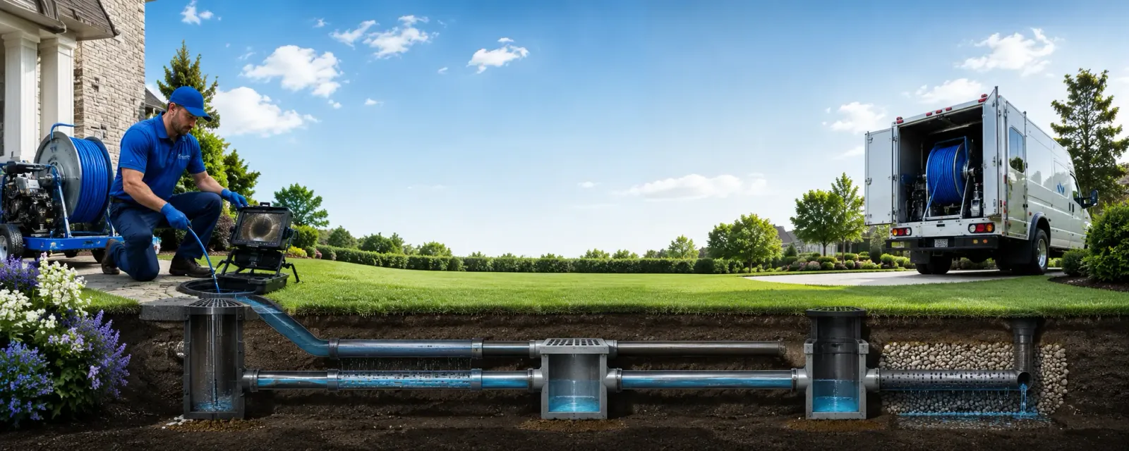 Outdoor drain cleaning information for Melrose, MA